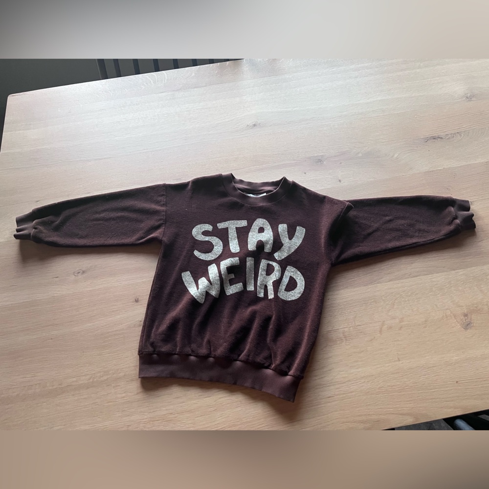 Mini Rodini Organic Stay Weird Kids Sweatshirt